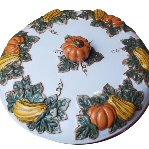 Vntg Baum Bros Style Eyes Pie Keep Collection Pumpkin. Fall Thrift Decor - Picture 5 of 11